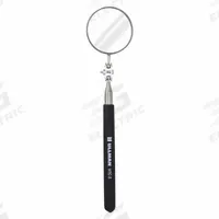 ULLMAN Inspection Mirror: 2 1/4 in Dia Mirror Size, Mirr. Mat. Glass, Mirr. Shp. Round (MPN HTC-2). Key specifications — attr1004918: ULLMAN; attr1004923: Vinyl.