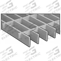 FIBERGRATE Fiberglass Moltruded Grating: Light Duty Grating, 4 ft x 36 in Nominal Size (WxL), Corvex (MPN 282000.023). Key specifications — Brand: FIBERGRATE.