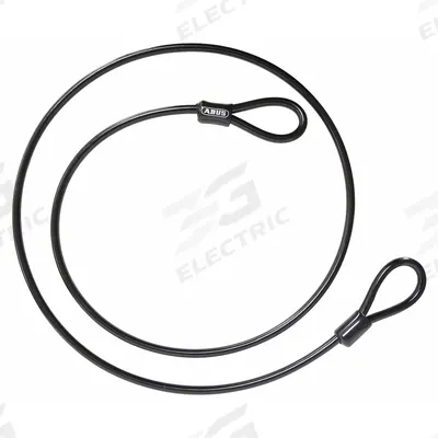 ABUS Security Cables: Straight Cable, 8 ft Lg, 5/16 in Cable Dia