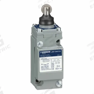 TELEMECANIQUE SENSORS Plug-In Limit Switch: Roller Plunger, Metallic - Top-Mount Roller-Plunger Limit Switches