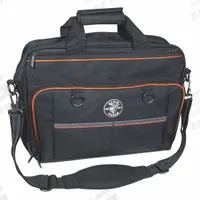 KLEIN TOOLS Tool Bag: 17 1/2 in W x 7 in D x 13 1/4 in H, Black, Polyester, 22 Pockets, Polyester (MPN 55455M). Key specifications — Color: Black; Brand: KLEIN TOOLS; Material: Polyester.