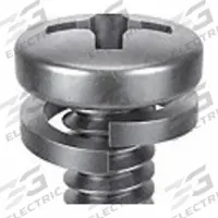 SEMS Screw: Split Lock, M6x1.00 Thread Size, 10 mm Lg, Stainless Steel, Passivated, Pan, 10 PK (MPN 1-MPL-6-10). Key specifications — Drive Size: #3.