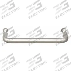 MONROE PMP Pull Handle: Threaded Holes, Brass, Silver, #8-32 Screw Size, 0.31 in, 1.31 in Projection (MPN PH-0124). Key specifications — Brand: MONROE PMP; Projection Type: Non-Recessed; Material: Brass; Finish: Dull Chrome; Color: Silver; Folding Type: Fixed; Mounting Type: Threaded Holes; Screw Size: #8-32.