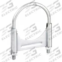 NICKSON EXHAUST SOLUTIONS Exhaust Clamp: U-Bolt Clamp, 4 in Compatible Pipe Dia - Max, Steel (MPN 510400). Key specifications — Finish: Zinc Plated; Brand: NICKSON EXHAUST SOLUTIONS; Material: Steel.