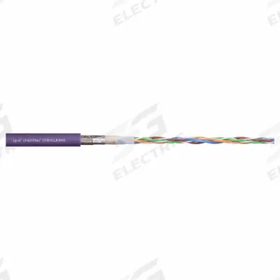 CHAINFLEX Bus Cable: (4) 24 AWG (0.25), TPR, Order by the Foot, CAN-Bus - Continuous Flexing Bus Drop Cables
