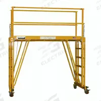 TELE-TOWER Scaffold: Steel, 2 ft to 11 ft, 19 in x 96 in, 1,000 lb Load Capacity (MPN 1101-96). Key specifications — Brand: TELE-TOWER; Height Adjustability: Fixed Height; Included Components: Toeboard.