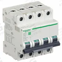 SCHNEIDER ELECTRIC IEC Supplementary Protector: 32 A Amps, 14kA at 240V AC, Screw Clamp, B (MPN M9F21432). Key specifications — Series: C60SP; DC Voltage Rating: Not Rated; Max. AIR Rating: 14kA at 240V AC; Terminal Connection: Screw Clamp; Brand: SCHNEIDER.