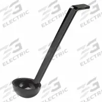 CAMBRO Ladle: 0.75 oz Capacity, Polycarbonate, Black, NSF Certified, 8 1/2 in Overall Lg, Unfinished (MPN LD85A110). Key specifications — Manufacturer Part Number: LD85A110; Color: Black; Material: Polycarbonate; NSF Certified: Yes; Product Type: Ladle; Brand: CAMBRO.