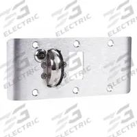 ACCURATE Door Strike Plate: Curved Lip, 7 1/8 in Lg, 4 3/4 in Wd, Chrome (MPN ADL-CEK-7 US26D). Key specifications — ADA Compliant: Yes; Product Type: Door Strike Plate; Brand: ACCURATE.
