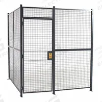 RAPIDWIRE Welded Partition Cage: 8 ft W x 10 ft D 10 ft H, Gray, 4 Sides, Powder-Coated (MPN 810104W). Key specifications — attr1283235: Yes; attr1283272: RAPIDWIRE; attr1283267: Welded; attr1283268: Complete Wire Security Cages; attr1283246: Keyed Different Cylinder; attr1283240: In; attr1283243: Yes; attr1283254: No.