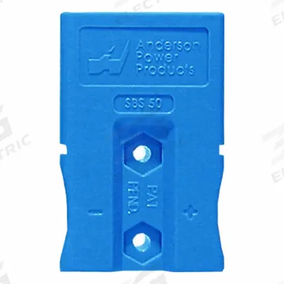 ANDERSON POWER PRODUCTS Housing: SBS 50, Blue, Polycarbonate, MPN SBS50BLU - Multipole SBS Connector Housings & Shells