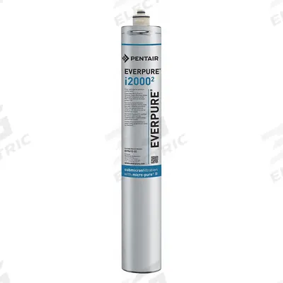 PENTAIR/EVERPURE Quick-Connect Water Filter: 0.5 micron, 1.7 gpm, 21 in Overall Ht - Quick-Connect Ice Machine & Refrigerator Water Filters