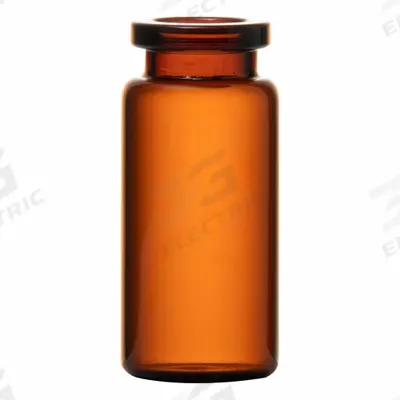 QORPAK Borosilicate Serum Vial: 10 mL, No Closure, 27.75 mm Body Dia, Square, Amber - Glass Serum Vials