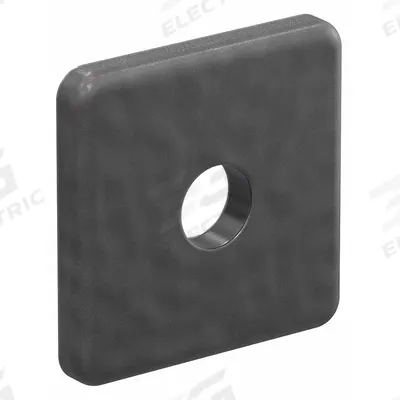 FAZTEK End Cap: 10 Series, Inch, 1 in x 1 in x 1 in, Black, Plastic, Unfinished - End Caps
