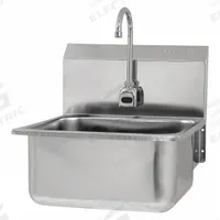 SANI-LAV Hands-Free Sink: 1 Stations, 10 in Bowl Dp, 19 in Bowl Lg, 16 in Bowl Wd, Faucet Included (MPN ES2-525L-0.5). Key specifications — Includes Side Splash: Side Splash Not Included; Series: Stainless Steel Hand Wash Sink; Brand: SANI-LAV; Power Source: AC Powered.