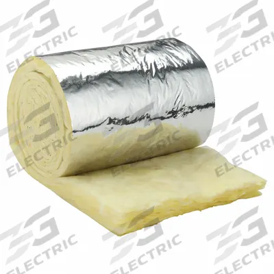 FROST KING Duct Wrap: 6 R-Value, Foil, Fiberglass, 12 in Wd, 15 ft Lg, 2 in Thick