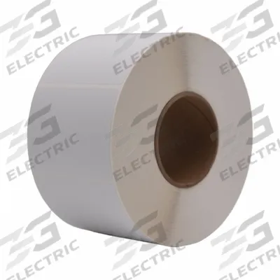 APPROVED VENDOR Barcode Printer Labels: 4 in Label Wd, 3 in Label Ht, White - Industrial Direct Thermal Labels