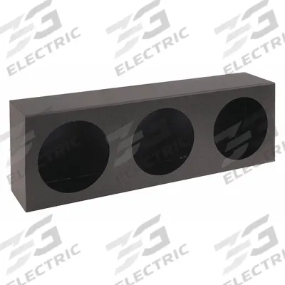 BUYERS PRODUCTS Light Box: Light Box, Black, Steel, 18 in Lg, 6 in Ht - Vehicle Light Mounts & Brackets