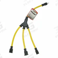 SOUTHWIRE Cord Adapter: 2 ft Lg, 12 AWG, 5-15P Plug, 5-15R Receptacle, Yellow, 125V AC (MPN 90198802). Key specifications — Temperature Rating: -40° to 140°F; NEMA Plug Configuration: 5-15P; NEMA Receptacle Configuration: 5-15R; Brand: SOUTHWIRE.
