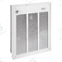 DAYTON Recessed Electric Wall-Mount Heater: 1500 W/3000 W, 277V AC, Single Phase, 277V AC, 1-phase (MPN 3UF59). Key specifications — Grille Color: White; Programming Capability: Non-Programmable; Wattage Output: 1500 W/3000 W; Voltage, Phase: 277V AC, 1-phase; Rough-In Dimensions - H x W x D: 18-1/4 in x 14-5/8 in x 3-7/8 in; Nominal Voltage - HVAC: 277V AC; Brand: DAYTON; Phase: Single.