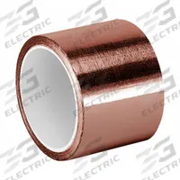 TAPECASE Conductive Electrical Tape: 1 in Wd, 6 yd Lg, 3.5 mil Thick, Copper Foil, Acrylic (MPN 15D560)