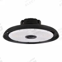 ALBEO Round High Bay: 15,000 lm_18,000 lm_24,000 lm, 3500K/4000K/5000K, 15 ft – 40 ft Mounting Ht (MPN PRC1108SOQVSTAQB). Key specifications — Color Temperature: 4000K; Voltage: 120 to 347V AC; LED Replacement For: 175 to 450W HID; Brand: ALBEO.
