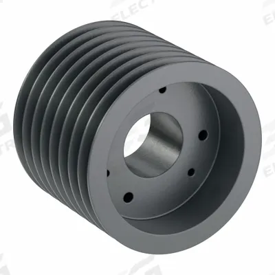 APPROVED VENDOR V-Belt Pulley: C100, 8 Groove, 10.4 in OD, Bushed Bore - Bushed-Bore Cast-Iron V-Belt Pulleys