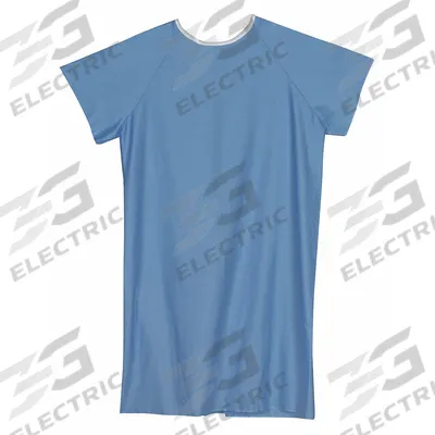 DMI Patient Protector: Blue, Back Tape Ties, Cotton/Polyester (MPN 532-8035-0100) - Furnishings, Appliances and Hospitality