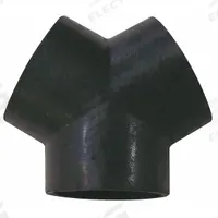 HI-TECH DURAVENT Y Connector: 3 in Outside Dia (MPN 0652-0250-0002). Key specifications — Connection Type: Screw On; Connector Material: Rubber; Compatible Hose Grainger Part Number: 3AYK3.
