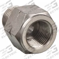 AIGNEP USA Metal Pipe Straight: Straight, 3/8 in x 3/8 in, Female NPT Threaded x Male BSPP Threaded (MPN 82242N-06-06). Key specifications — Brand: AIGNEP USA; Maximum Operating Pressure: 250 psi.
