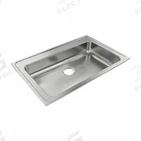 JUST MANUFACTURING Bowl Drop-In Sink: 33 in Overall Lg, 21 1/4 in Overall Wd, 6 in Bowl Dp, 1 Bowls (MPN SLADA2133A601-J). Key specifications — Brand: JUST MANUFACTURING; Color Family: Silver/Gray.
