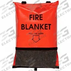 FIRST VOICE Fire Blanket: Wool, Gray, 62 in Wd, 84 in Lg (MPN 911-83700TS). Key specifications — Blanket Material: Wool; Blanket Color: Gray; Includes: Bag; Brand: FIRST VOICE; Product Type: Fire Blanket.