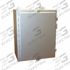 HAMMOND Electrical Enclosure: Aluminum, 20 in x 16 in x 10 in, NEMA 12/13/4/4X, w/Panel, Solid Cover (MPN 1418N4ALC10). Key specifications — Closure Method: Clamps; Brand: HAMMOND; Knockouts: Not Included.