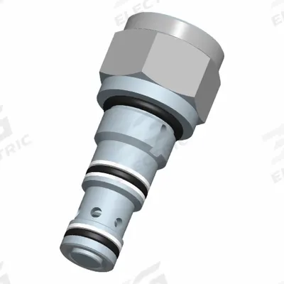 BUCHER HYDRAULICS Cartridge Valve: Screw-In, Screwdriver Adjustment, C08-25 Valve Cavity Size - Cartridge Check Valves
