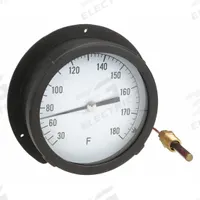 APPROVED VENDOR Analog Panel Mount Thermometer: 30°F to 180°F, ±1°F Scale Division, 6 in Dial Dia (MPN 13G216). Key specifications — Brand: APPROVED VENDOR; Accuracy: ±1 °F Scale Division.