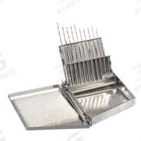 CHICAGO-LATROBE Jobber Length Drill Bit Set: 20 Pc, #80 to #61, 118° Point, HSS (MPN 57715). Key specifications — attr1236168: Metal Index.