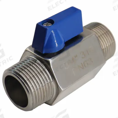 APPROVED VENDOR Manual Two-Way Ball Valve: 3/4 in, 316 Stainless Steel, Straight Valve Body - Mini Stainless Steel Ball Valves