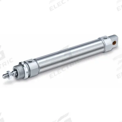 SPEEDAIRE Round Body Cylinder: 20 mm Bore, 100 mm Stroke, Non-Repairable, Stainless Steel - Nose Mount Cylinders