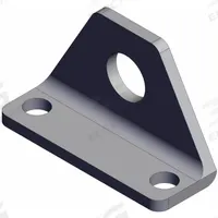 SMC Foot Bracket: Flange/Foot Mount Type, Fits 16 mm Bore Dia, Stainless Steel, CJK-L016SUS. Key specifications — attr947439: CJK-L016SUS; attr947448: Stainless Steel; attr1171502: Foot Bracket.