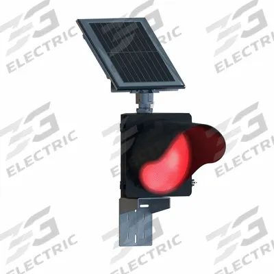 TAPCO Solar Traffic Beacon: Power Source Solar, Lamp Type LED, Light Color Red - Flashing Sign Beacons