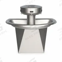 BRADLEY Wash Fountain: Silver, Stainless Steel, Semi-Circular, 36 in Overall Wd, Off-Line Vent Drain (MPN S93-629). Key specifications — Bowl Shape: Semi-Circular; Drain Type: Off-Line Vent; Color: Silver; Brand: BRADLEY; Series: Sentry; Sink Material: Stainless Steel; ADA Compliant: ADA Compliant.