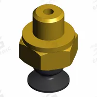 SMC Vertical Vacuum Inlet: Flat, M5 x 0.5, 3.5 mm Pad Dia, NBR, Black, 50, 8 mm Pad Ht, ZP3-T (MPN ZP3-T035UN-A3). Key specifications — attr1019101: ZP3-T035UN-A3; attr1019103: SMC; attr1019107: 50.