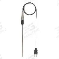 FLUKE Immersion Temperature Probe: -40°F to 500°F /-40°C to 260°C, ±1.1°C/±2°F, 6 in Probe Lg (MPN 80PJ-9). Key specifications — Brand: FLUKE; Accuracy: ±1.1 °C; Handle Type: Straight.