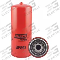 BALDWIN FILTERS Fuel Filter: Spin-On, 3 11/16 in Outside Dia, 1"-14 Thread Size, Cellulose, BF892. Key specifications — attr1137520: BF892; attr434022: BALDWIN FILTERS; attr427730: Cellulose; attr427731: Integral Post Seal; attr1017112: Buses; attr1017113: Navistar.