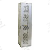 HALLOWELL Bulk Storage Locker: 19 in x 18 in x 75 in, 1 Tiers, 1 Units Wide, 1 Lockers, Welded (MPN HLV882-1PL). Key specifications — Locker Color: Light Gray; Brand: HALLOWELL.