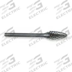 WIDIA Carbide Bur: Ball-Nosed Tree, SF-42, Double Cut, 1/8" x 1/2" Head, 1/8" Shank (MPN M41380). Key specifications — Trade Number: SF-42; Brand: WIDIA METAL REMOVAL.
