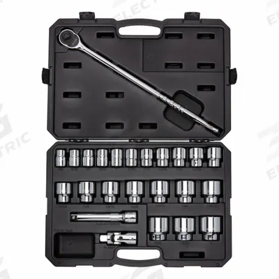 TEKTON Socket-Ratchet Set,3/4" Drive 6-Poin: 3/4 in Drive, 24 Piece, 6-Point, SAE - SAE Socket Sets with Drive Tools