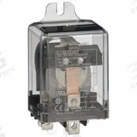 SCHNEIDER Enclosed Power Relay: Surface (Side Flange) Mounted, 25 A Current Rating, 24V AC, SPDT (MPN 389FXAXC1-24A). Key specifications — Brand: SCHNEIDER; Base Type: Square; Electrical Connection: Quick-Connect; Manufacturer Part Number: 389FXAXC1-24A; Operating Current: 5 A at 600V AC (Resistive Load); Series: 389F Power Series.