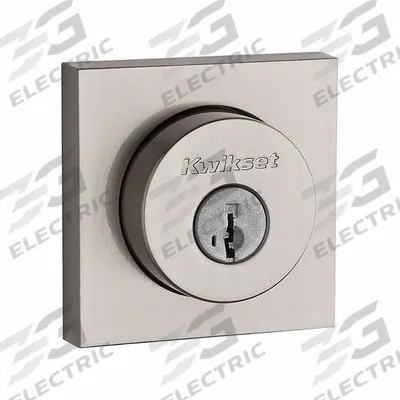 KWIKSET Single Cylinder Deadbolt: Cylindrical, 1 3/4 in Door Thick - Max - Standard Cylindrical Deadbolts