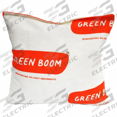 GREEN BOOM Oil-Only Pillow: 115 3/16 oz Volume Absorbed Per Pillow/Blanket, White - Biodegradable Sorbent Pillows